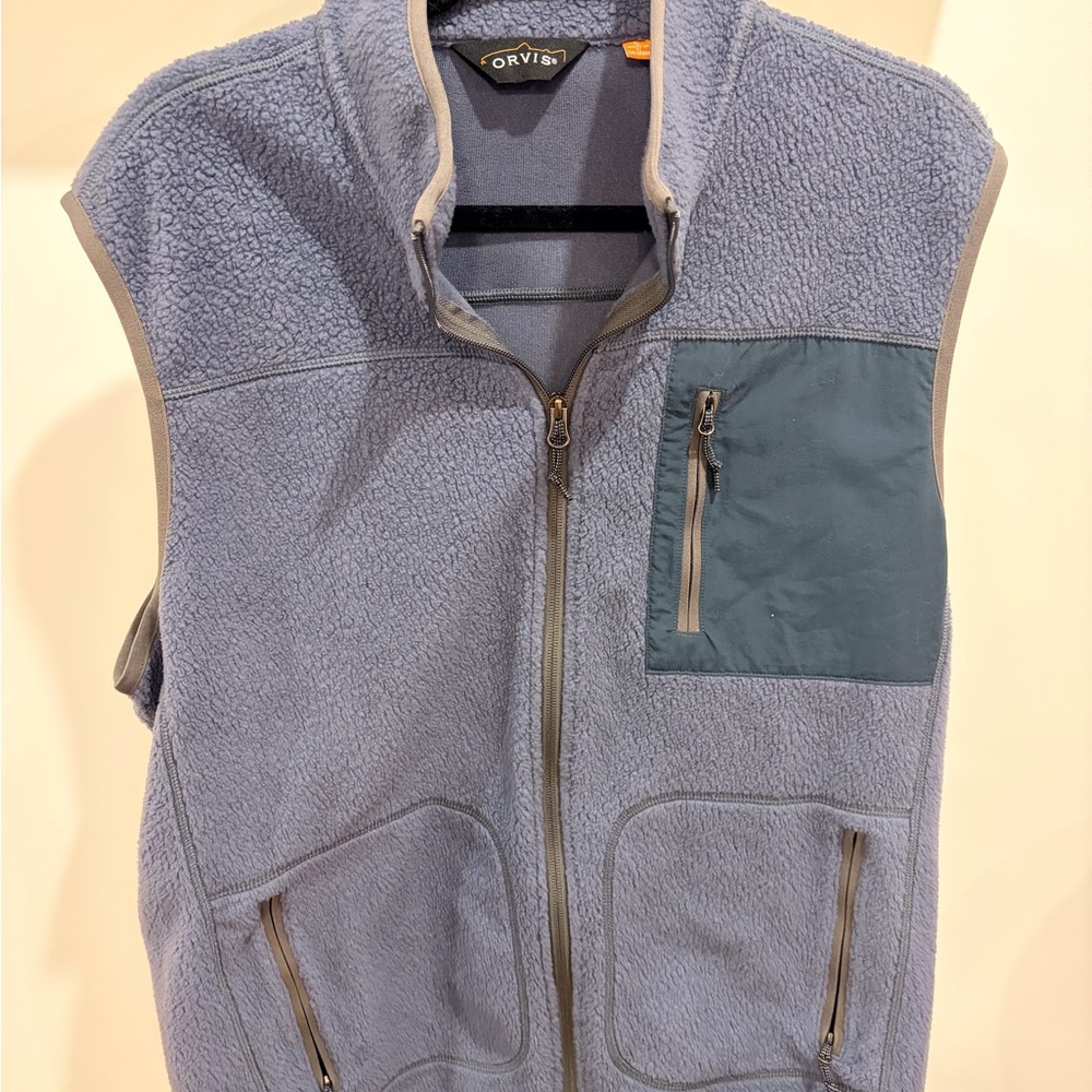 Orvis Slate Blue Fleece Vest